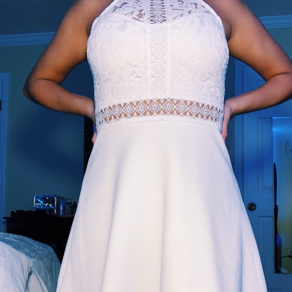 White francescas lace dress size 1!
